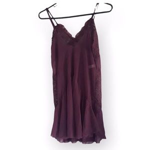 Beautiful Woman’s Nitegown in SoftChiffon in Dark Plum Med/ large